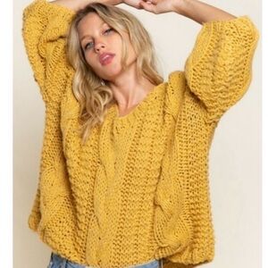 POL | Handmade Chunky Sweater | Medium